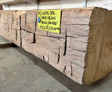 Load image into Gallery viewer, #10: Vintage Hand Hewn Oak/Sanded Raw: 10"x10"x104"