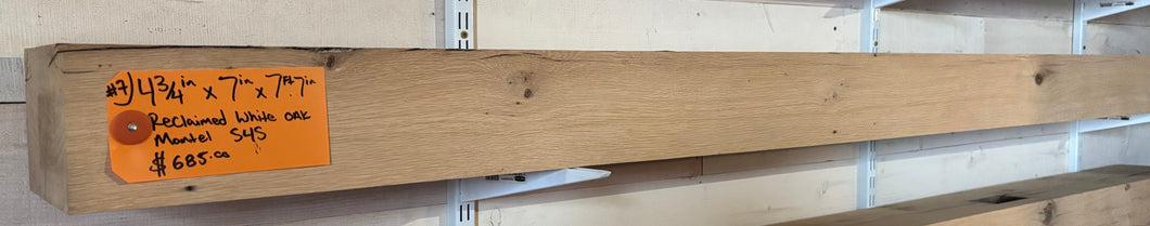 #7: Reclaimed WHITE Oak Smooth/Raw: 5