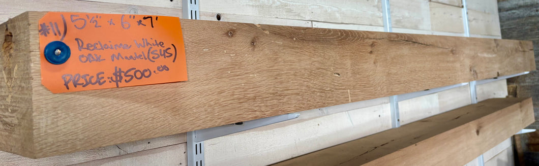 #11: Reclaimed WHITE Oak Smooth/Raw: 6