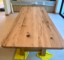 Load image into Gallery viewer, The "LEGACY GRAIN" American Reclaimed White Oak Beam Table

